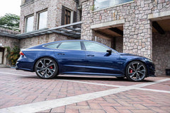 TAKD Carbon Dry Carbon Fiber Side Skirts for Audi A7 S-Line & S7 C8 2018-ON