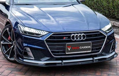 TAKD Carbon Dry Carbon Fiber Front Lip for Audi A7 S-Line & S7 C8 2018-ON