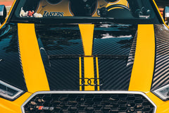 TAKD Carbon Dry Carbon Fiber Double-sided Hood Bonnet for Audi RS3 2018-2020 & S3 A3 2014-2020