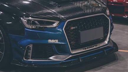 TAKD Carbon Dry Carbon Fiber Front Lip for Audi RS3 2018-2020
