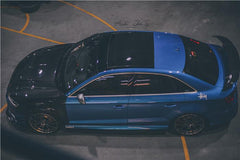 TAKD Carbon Dry Carbon Fiber Side Skirts for Audi RS3 8V 2018-2020