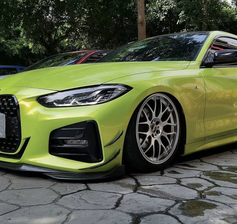 TAKD Carbon Dry Carbon Fiber Front Bumper Canards for BMW 4 Series G22 G23 430i M440i 2020-ON