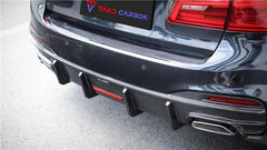 TAKD Carbon Dry Carbon Fiber Rear Diffuser & Rear Canards for BMW 5 Series G30 2017-2020 Pre-facelift