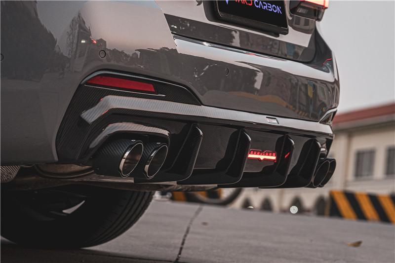 TAKD Carbon Dry Carbon Fiber Rear Diffuser for BMW 5 Series G30 2021-ON Facelift