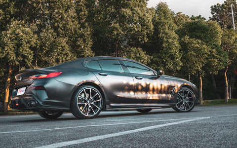 TAKD Carbon Dry Carbon Fiber Side Skirts for BMW G16 8 Series 840i 850i 4 Door Sedan