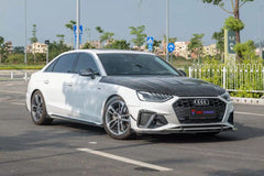 TAKD Carbon Carbon Fiber Hood Bonnet Ver.1 for Audi A4 & S4 2017-ON B9 B9.5