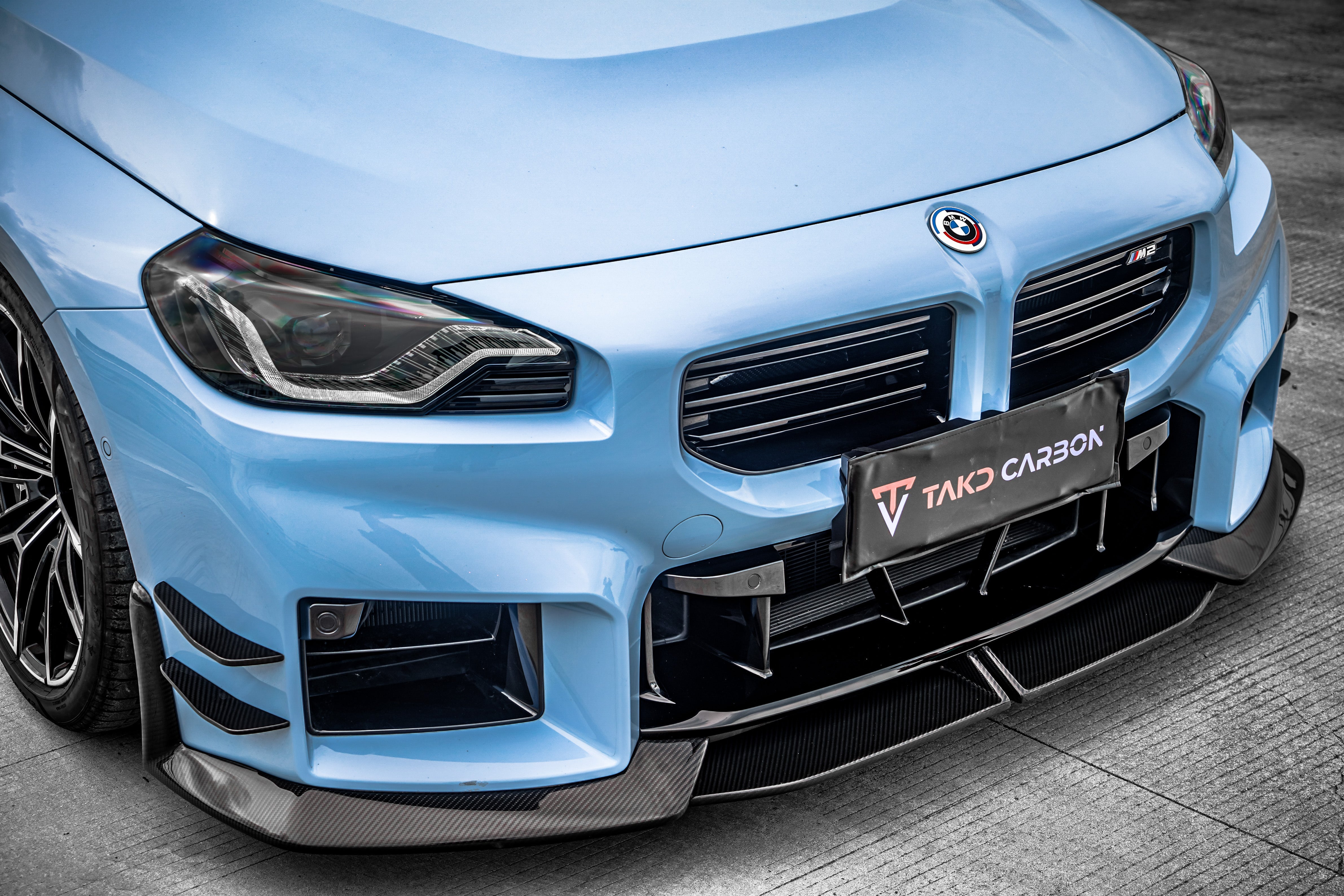 TAKD Carbon Fiber Front Lip Splitter for BMW M2 & M2C G87 2023-ON