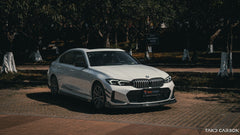 TAKD Carbon Fiber Front Bumper Canards for BMW 3 Series G20 330i M340i 2023-ON LCI