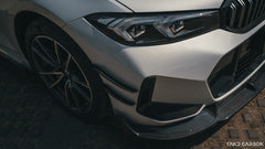 TAKD Carbon Fiber Front Bumper Upper Valences Trim for BMW 3 Series G20 330i M340i 2023-ON LCI