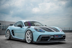 TAKD Carbon Pre-preg Carbon Fiber Aftermarket Parts -  Hood Bonnet Ver.2 for Porsche 718 Boxster / Cayman & 911 991.1 991.2 - performance speedshop