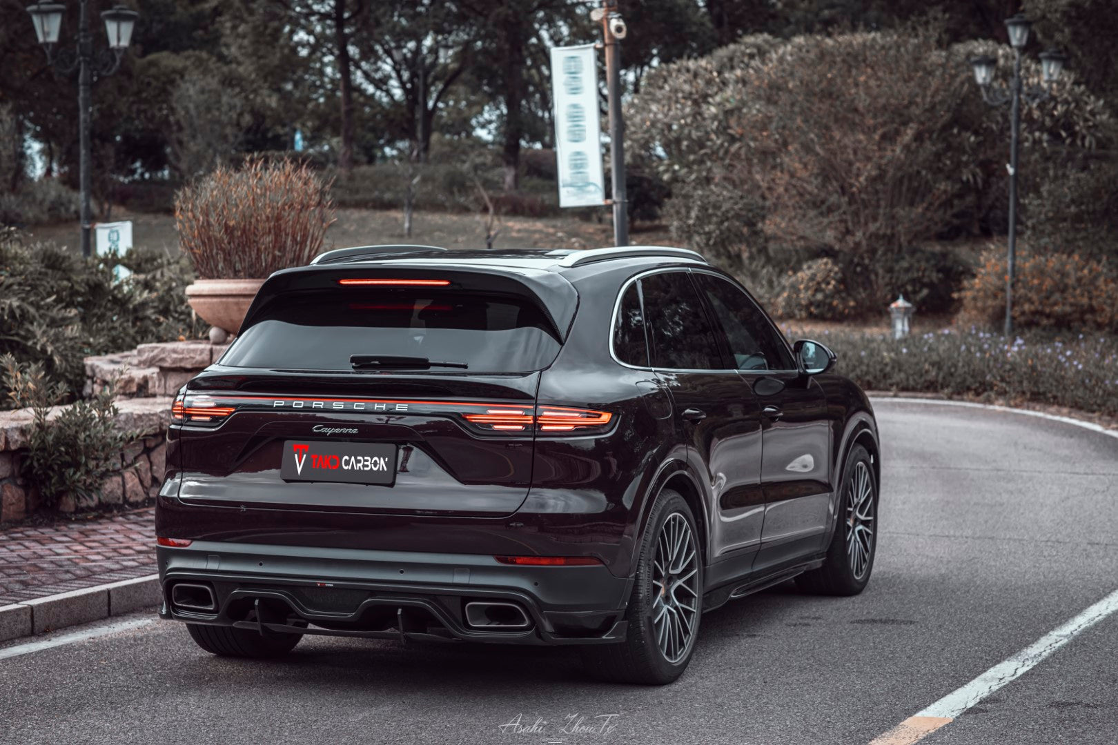 TAKD Carbon Fiber Rear Diffuser for Porsche Cayenne 9Y0 2018-ON