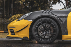 TAKD Carbon Dry Carbon Fiber Front Lip for Porsche 718 Boxster / Cayman - Performance SpeedShop