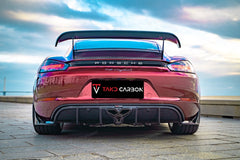 TAKD Carbon Dry Carbon Fiber Rear Diffuser & Canards for Porsche 718 Boxster / Cayman - Performance SpeedShop