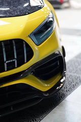 TAKD Carbon Fiber Front Bumper Surround 3 PCS for Benz A45 W177 2019-ON