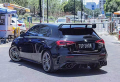 TAKD Carbon Fiber Roof Spoiler for Mercedes Benz A45 A35 A220 Hatchback W177 2019-ON